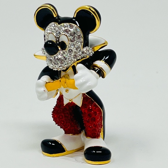 Disney Arribas Brothers Sm. Neat and Pretty Mickey Mouse Swarovski Figurine - Picture 13 of 14
